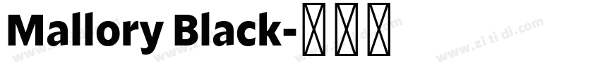 Mallory Black字体转换